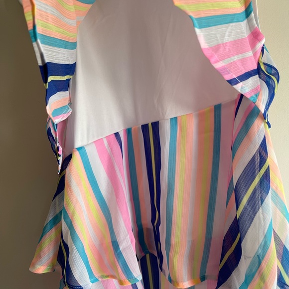 Wonder Nation Multicolored Layered Tank Top Dress - Size M 7/8 - Picture 6 of 10